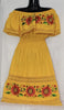 Sunflower Peasant Dress (Yellow) - Large