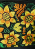 Vinyl Leather Bag (Sunflower Garden) - Large