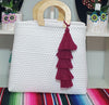 Horseshoe Bag (White) - Large